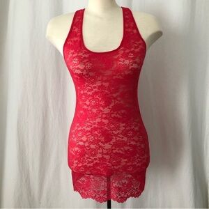 ARITZIA Wilfred magenta lace racerback tank. Size XS.